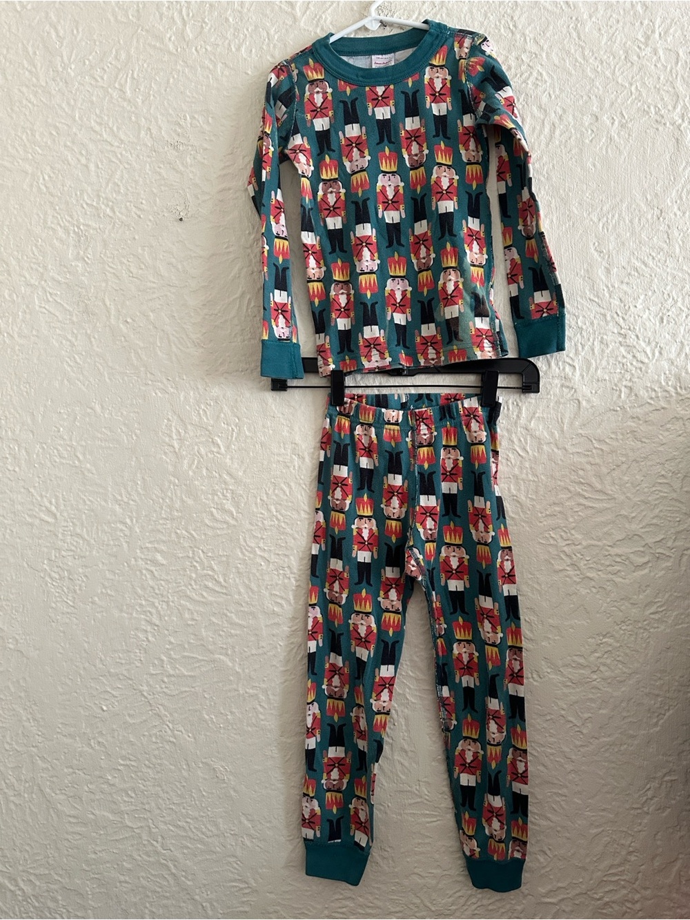 Hanna Andersson Kids Long John Nutcracker Pajama Set Long Sleeve Pants FLAWS 6-7